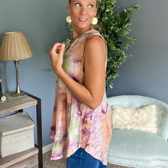 Tie dye tunic top - Picture 4 of 5